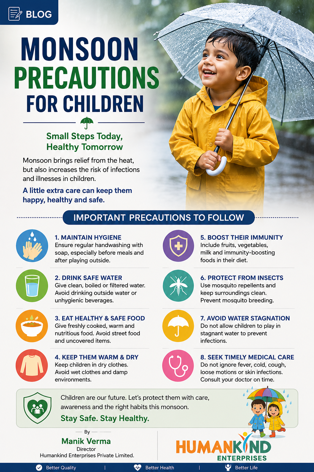 🌧️ Monsoon Care for Children